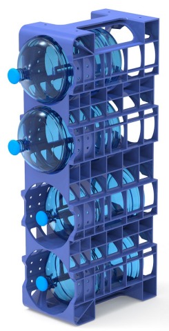 5 Gallon Water Rack - 4 Bottles Blue Lagoon Water for delivery in Abu Dhabi