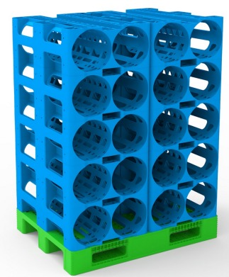 5 Gallon Water Rack - 40 Bottles Blue Lagoon Water for delivery in Abu Dhabi